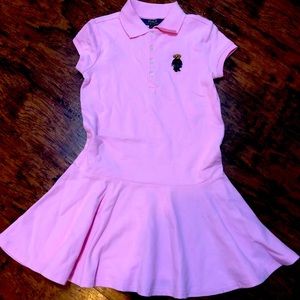 Pink Polo girls dress